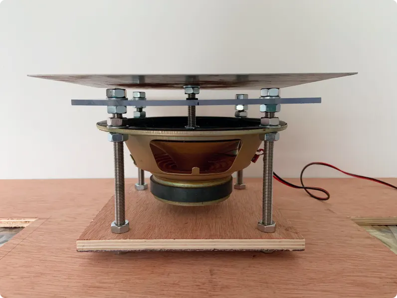 Cymatics Experimental Rig Assembled