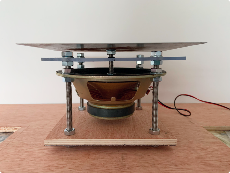 Cymatics Experimental Rig Assembled