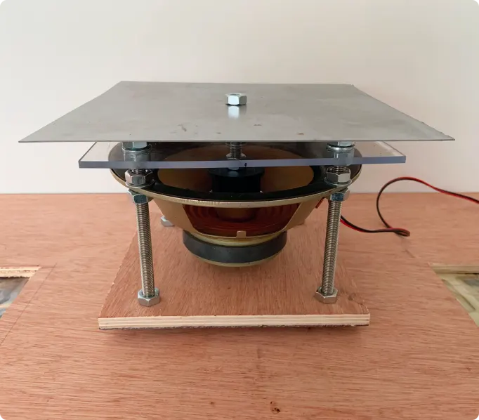 Cymatics Experimental Rig Assembled