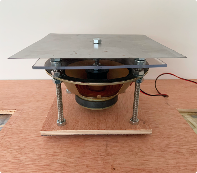 Cymatics Experimental Rig Assembled