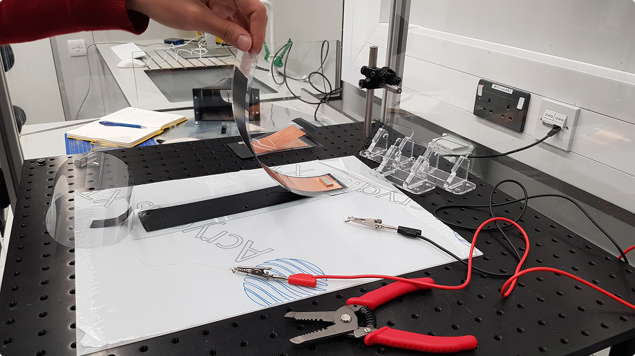 Eletrostatic Ribbon Actuator Prototype