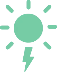Solar power icon