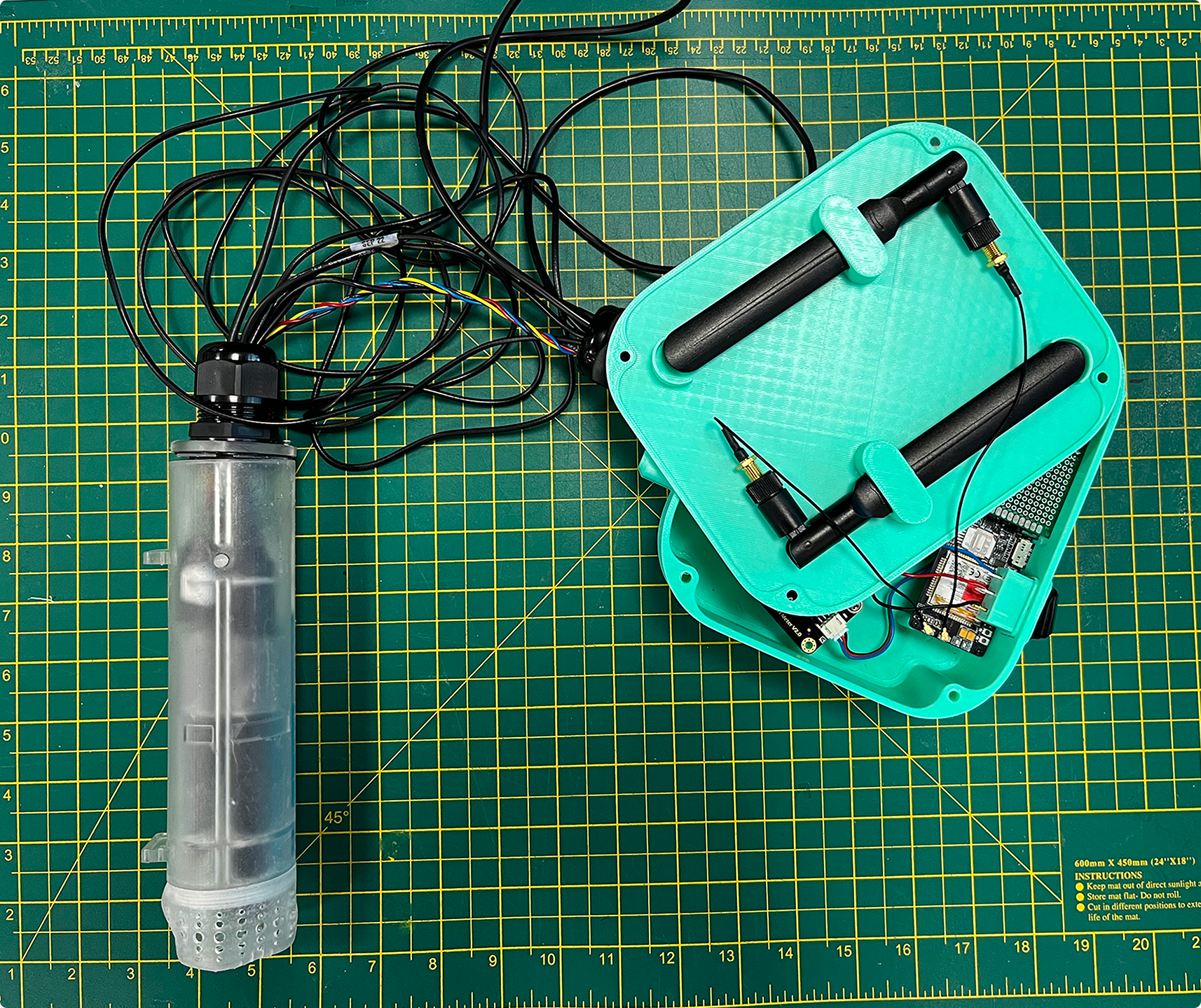 Neaho Internal Components Top View